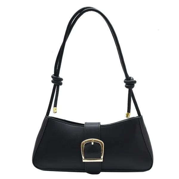 PACKOURA Premium Black Nova Hobo Shoulder Bag