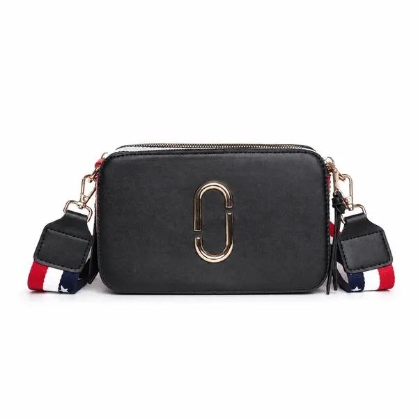 PACKOURA Premium Black PU Leather Sling Bag